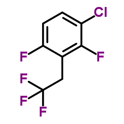 1-chloro-2,4-difluoro-3-(2,2,2-trifluoroethyl)benzene Structure