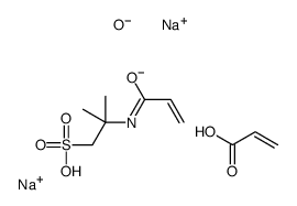 disodium,2-methyl-2-(prop-2-enoylamino)propane-1-sulfonate,phosphinite,prop-2-enoic acid结构式