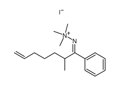 2-methyl-1-phenylhept-6-en-1-one trimethylhdrazonium iodide Structure