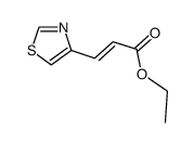 (E)-3-(噻唑-4-基)丙烯酸乙酯结构式