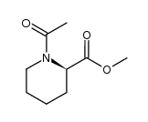 (2R)-N-acetyl-2-(methoxycarbonyl)piperidine结构式