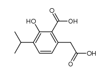 3-isopropyl-6-carboxymethylsalicylic acid结构式