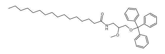 (+/-)-3-hexadecanamido-2-methoxy-1-(triphenylmethoxy)propane Structure