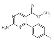 Methyl 2-amino-4-(4-fluorophenyl)pyrimidine-5-carboxylate Structure