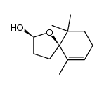 (2R*,5R*)-6,10,10-Trimethyl-1-oxaspiro[4.5]dec-6-en-2-ol Structure