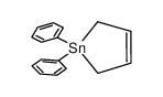 1,1-diphenyl-1-stannylcyclopent-3-ene结构式
