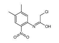 2-Chloro-N-(4,5-dimethyl-2-nitro-phenyl)-acetamide结构式
