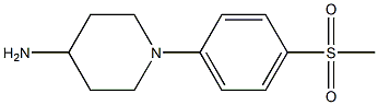 1-(4-Methanesulfonyl-phenyl)-piperidin-4-ylamine Structure