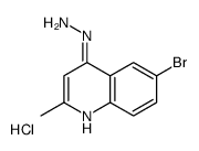6-Bromo-4-hydrazino-2-methylquinoline hydrochloride结构式