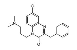 3-benzyl-6-chloro-1-[3-(dimethylamino)propyl]quinoxalin-2-one Structure