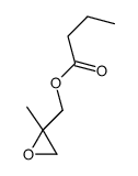 (2-methyloxiran-2-yl)methyl butanoate Structure