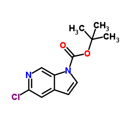 2-Methyl-2-propanyl 5-chloro-1H-pyrrolo[2,3-c]pyridine-1-carboxylate图片