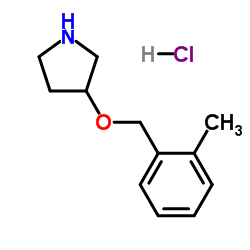 3-[(2-Methylbenzyl)oxy]pyrrolidine hydrochloride (1:1)结构式