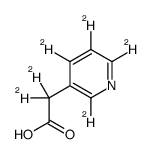 3-Pyridylacetic Acid-d6结构式