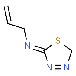 -delta-3-1,3,4-Thiadiazoline,2-(allylimino)- (6CI) structure