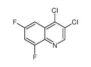 3,4-dichloro-6,8-difluoroquinoline结构式