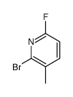 2-bromo-6-fluoro-3-methylpyridine structure