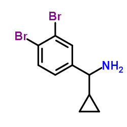 1-Cyclopropyl-1-(3,4-dibromophenyl)methanamine Structure