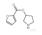 3-Pyrrolidinyl 2-furoate hydrochloride Structure