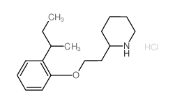 2-{2-[2-(sec-Butyl)phenoxy]ethyl}piperidine hydrochloride Structure