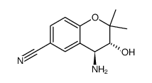 (3RS,4SR)-4-amino-3-hydroxy-2,2-dimethylchroman-6-carbonitrile Structure