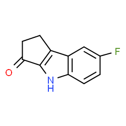 7-Fluoro-1,4-dihydro-2H-cyclopenta[b]indol-3-one Structure