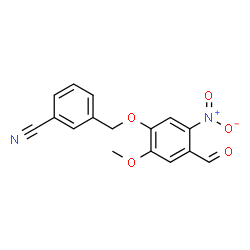 4-(3-CYANOBENZYLOXY)-5-METHOXY-2-NITROBENZALDEHYDE structure