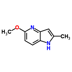 5-Methoxy-2-methyl-1H-pyrrolo[3,2-b]pyridine结构式