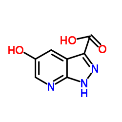 5-Hydroxy-1H-pyrazolo[3,4-b]pyridine-3-carboxylic acid结构式