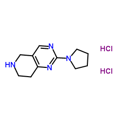 2-(1-Pyrrolidinyl)-5,6,7,8-tetrahydropyrido[4,3-d]pyrimidine dihydrochloride Structure