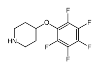 4-(PENTAFLUOROPHENOXY)PIPERIDINE Structure