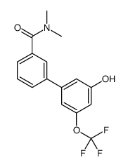 3-[3-hydroxy-5-(trifluoromethoxy)phenyl]-N,N-dimethylbenzamide结构式
