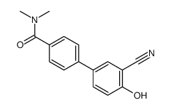 4-(3-cyano-4-hydroxyphenyl)-N,N-dimethylbenzamide结构式