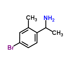 1-(4-Bromo-2-methylphenyl)ethanamine结构式