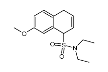 N,N-diethyl-7-methoxy-1,4-dihydronaphthalene-1-sulfonamide结构式