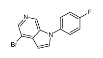 4-bromo-1-(4-fluorophenyl)pyrrolo[2,3-c]pyridine结构式