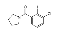 (3-chloro-2-iodophenyl)(pyrrolidin-1-yl)methanone结构式