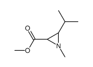 2-Aziridinecarboxylicacid,1-methyl-3-(1-methylethyl)-,methylester(9CI) structure