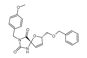 (2S,5S)-2-benzyloxymethyl-8-(4-methoxybenzyl)-1-oxa-6,8-diazaspiro[4,4]nonane-3-ene-7,9-dione Structure