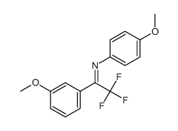 4-methoxy-N-(2,2,2-trifluoro-1-(3-methoxyphenyl)ethylidene)aniline Structure