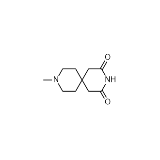 9-甲基-3,9-二氮杂螺[5.5]十一烷-2,4-二酮结构式