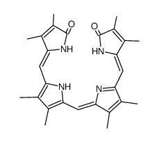 (Z,Z,Z)-2,3,7,8,12,13,17,18-Octamethyl-1,19,21,24-tetrahydro-1,19-dioxo-22H-bilin Structure