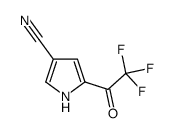 1H-Pyrrole-3-carbonitrile, 5-(trifluoroacetyl)- (9CI)结构式