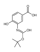 3-(Boc-氨基)-4-羟基苯甲酸结构式