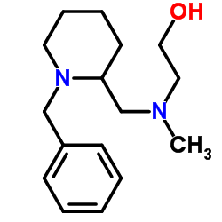 2-{[(1-Benzyl-2-piperidinyl)methyl](methyl)amino}ethanol结构式