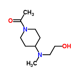 1-{4-[(2-Hydroxyethyl)(methyl)amino]-1-piperidinyl}ethanone Structure