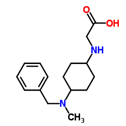 N-{4-[Benzyl(methyl)amino]cyclohexyl}glycine结构式