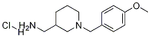 [1-(4-甲氧基-苄基)-哌啶-3-基]-甲基-胺盐酸盐结构式