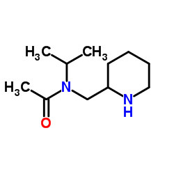 N-Isopropyl-N-(2-piperidinylmethyl)acetamide结构式