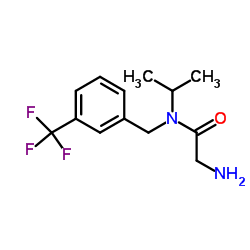 N-Isopropyl-N-[3-(trifluoromethyl)benzyl]glycinamide结构式